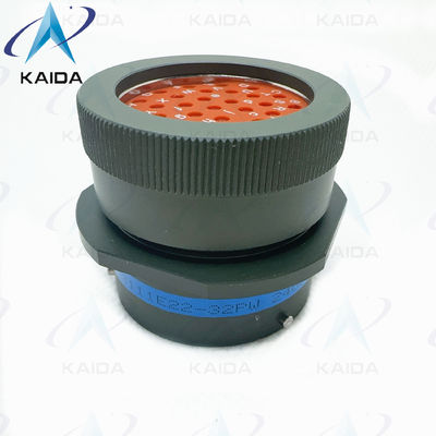 Ligação de alumínio de 22-shell MIL-DTL-26482 Série 1 Conector em miniatura 7.5 Amp 500V.MS3111E22-32PW Ambiental selado