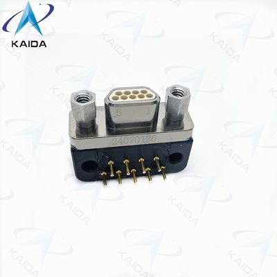 MWDM2L-9PCBRR3-110 MIL-DTL-83513 51-Contacto ângulo direito através do buraco PCB recipiente de liga de cobre série MWDM Glenair