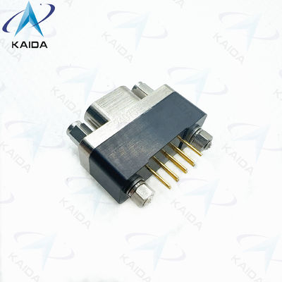 MIL-DTL-83513 Socket Rectangular Vertical Micro D PCB Connector Gold Over Nickel Contact Plating GMR7580-9S2BPN