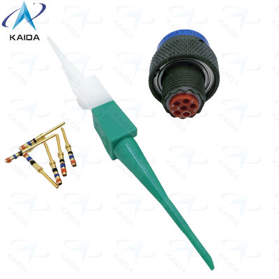 MIL-DTL-38999 Série II liga de cobre verde-oliva, conector militar com isolante termoplástico MS27484T08B35P JTG06