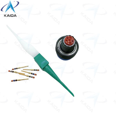 MIL-DTL-38999 Série II liga de cobre verde-oliva, conector militar com isolante termoplástico MS27484T08B35P JTG06