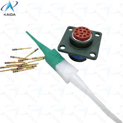 7.5A 13-Contact MIL-DTL-38999 Série 2 Conector com terminação de contração MS27508E10B35P.JTP02 recipiente de montagem de caixa