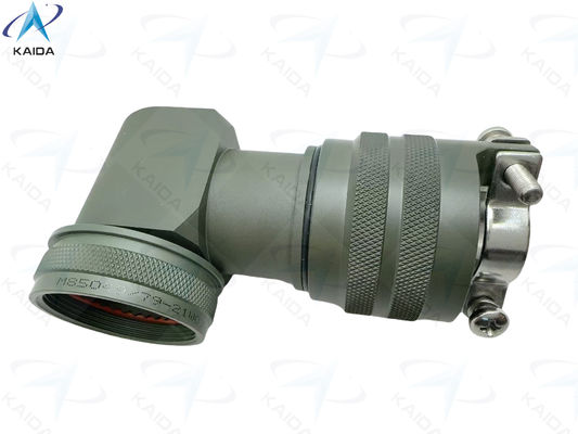 Conector de acoplamento de giro de ângulo e perfil de 90° Backshell com acabamento de cádmio verde-oliva M85049/79-21W07