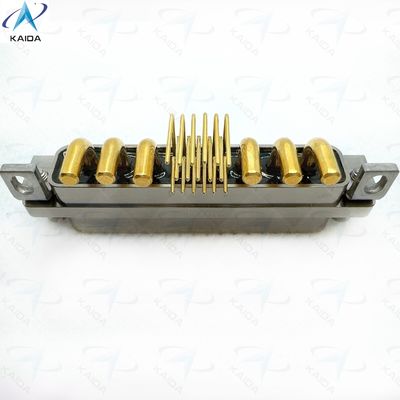Conectores retangulares de contacto de ouro sobre níquel para desempenho de longa duração de cotovelo PCB de corrente mista grande e pequena J30J23P06KPW01W1P040