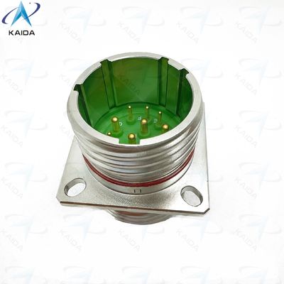 Conector de recipiente hermético 7A com concha passivada de aço inoxidável D38999 / 20YD97PN Série 8D de vedação hermética