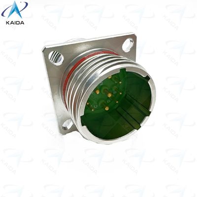 Conector de recipiente hermético 7A com concha passivada de aço inoxidável D38999 / 20YD97PN Série 8D de vedação hermética