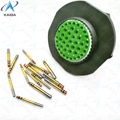 Tipo de contato de encolhimento MIL-DTL-38999 Série I Para aplicações de classificação de tensão de 500V JY27468T25B43SN Recipiente de nozes de confete de cádmio verde-oliva