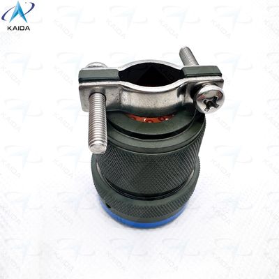 Conector Miniaturizado de Carcaça de Cadmio Verde de Oliveira MIL-DTL-26482 Série I Para Militares e Aeroespaciais MS3116F18-32PN, Plug With Cable Clamp.