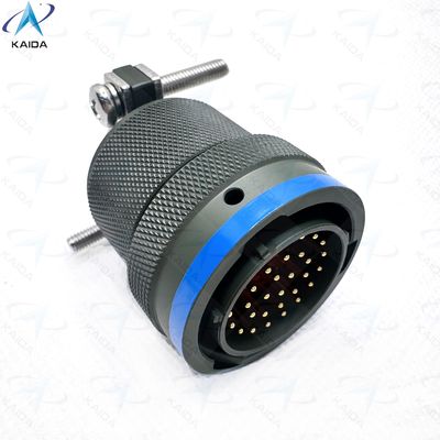 Conector Miniaturizado de Carcaça de Cadmio Verde de Oliveira MIL-DTL-26482 Série I Para Militares e Aeroespaciais MS3116F18-32PN, Plug With Cable Clamp.