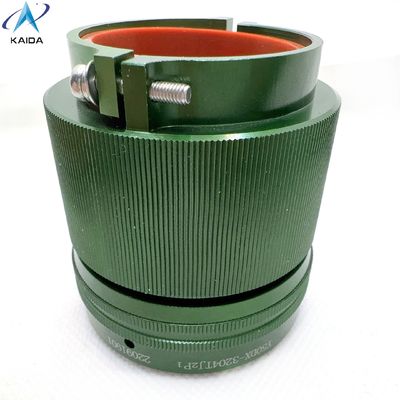 4 contatos Plug com pinça recta Concha traseira Resiste a condições extremas de -55C a 125C Conector de alta corrente Y50DX-3204TJ2P1 Revestimento de zinco
