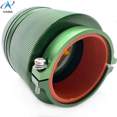 4 contatos Plug com pinça recta Concha traseira Resiste a condições extremas de -55C a 125C Conector de alta corrente Y50DX-3204TJ2P1 Revestimento de zinco