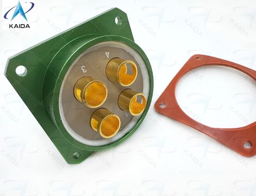 Conector elétrico circular de alumínio -55C a 125C para máquinas industriais pesadas.em temperaturas extremas.Conector de alta corrente.Y50DX-3204ZK10P1