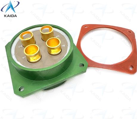 Conector elétrico circular de alumínio -55C a 125C para máquinas industriais pesadas.em temperaturas extremas.Conector de alta corrente.Y50DX-3204ZK10P1