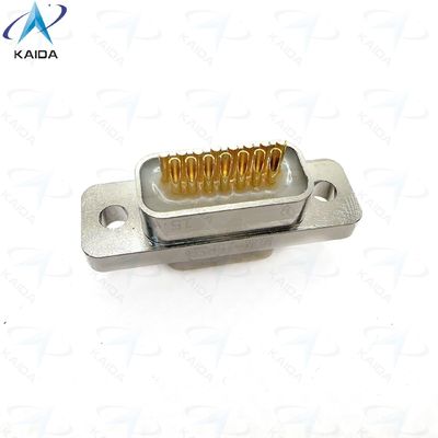 MDM-15PSP Micro-D Metal Shell Nickel Finish para desempenho duradouro. Contactos de placa de ouro de liga de cobre estão em conformidade com o MIL-DTL-83513 MDM-15PSP