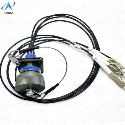 Conectores de fibra óptica montados em painel com conector feminino de montagem Conector de fibra óptica de feixe expandido J599E8/20MWC04N