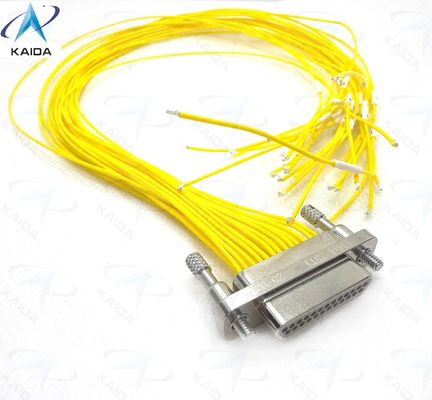 25 Contato Micro-D Metal Shell Material de alumínio para conector elétrico micro-retangular industrial CDbA-31TY 1.27mm Espaçamento de contato CDBA-25TY+30CM