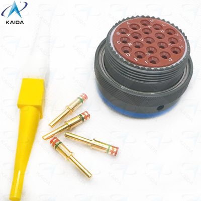 19 Contatos Plug Directo MIL-C-26482 II para conexão duradoura em aplicações pesadas