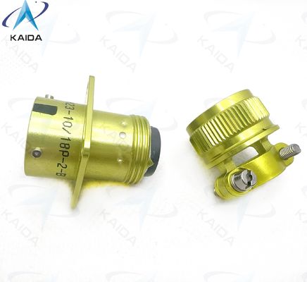 ZH23-10/18P-2-B Conector elétrico circular com faixa de temperatura de -55C a 125C.