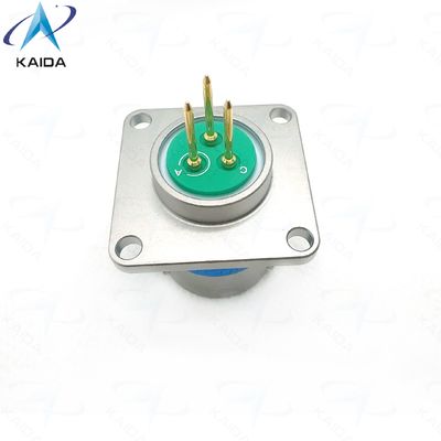 Receptáculo de flange quadrado MIL-DTL-38999 Série Ⅰ Apresentando contatos de liga de cobre para aplicações industriais. MS27505E13F03SCA。Receptáculo de flange quadrado com contatos PCB