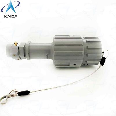 Conectores hidráulicos de baioneta cilíndrica РБН1-7-18Ш4-В para instalação exterior. Os conectores РБН1 consistem em duas partes: plugue e tomada. Os plugue e tomadas podem ser montados no chassi ou no cabo.