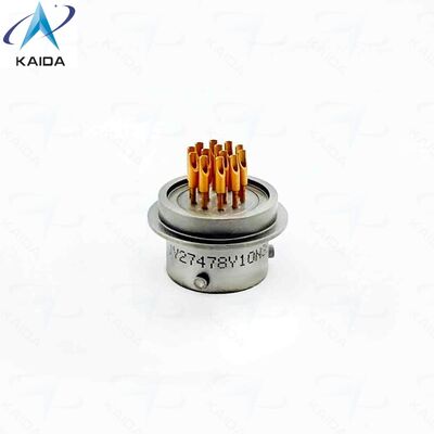 Conector Hermético MIL-DTL-38999 Série II. Aço Inoxidável com Niquelagem Passivada. MS27478Y10N35PN.