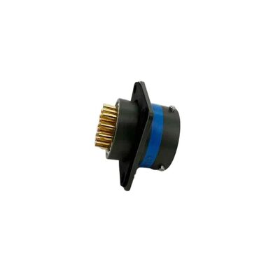 Conector aeroespacial circular banhado a ouro com concha reta tamanho 14 Ms3112e14-19s