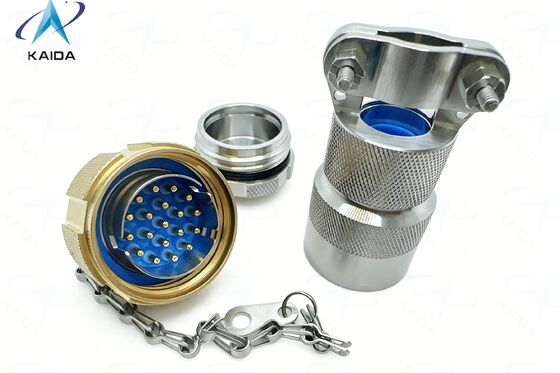 Conectores herméticos personalizados. Baixa taxa de fugas. Aço inoxidável passivado.220-06E16-19PN.