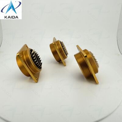 Bayonet Coupling PC-50Z PC Series Russian Standard Connector.Anodized Yellow Plating.50 Pins.