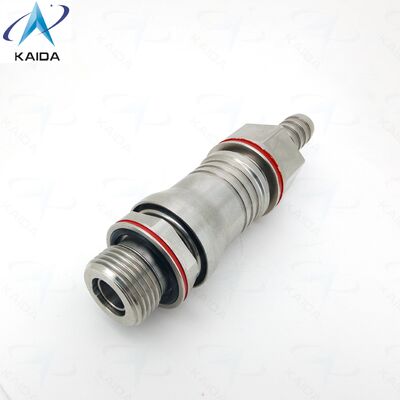 Conectores de Fluido Retos Push-Pull de Aço Inoxidável Passivado UQD04-T-A01, UQD04-Z-B01 Modelos Alternativos UQD04-T05RSSJE, UQD04-Z10RSSJE. Conectores de Resfriamento Líquido