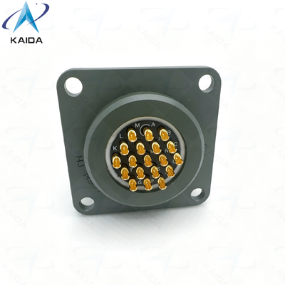 Tipo de contacto da solda MIL-DTL-26482 Série I Conector circular de tensão nominal de 500 V.Receptor de flange quadrada personalizado.MS3112R14-19SN-01