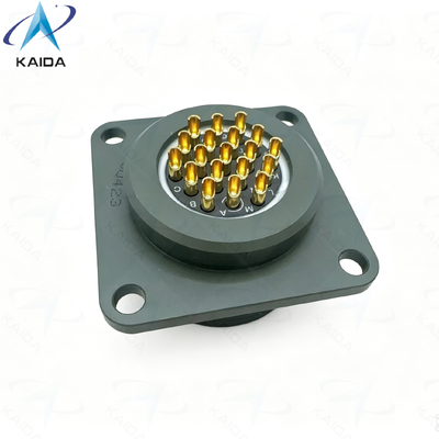 Tipo de contacto da solda MIL-DTL-26482 Série I Conector circular de tensão nominal de 500 V.Receptor de flange quadrada personalizado.MS3112R14-19SN-01