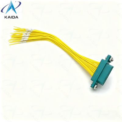 Conector Elétrico Micro-Retangular Série CDbF 33 Pinos 150mm. CDBF-33T-15CM. Plugue Macho (com contatos pino)